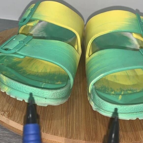 Birkenstock Arizona EVA Women’s 7 Men’s 5 Double Strap Sandals Slides Slip On - Picture 11 of 13